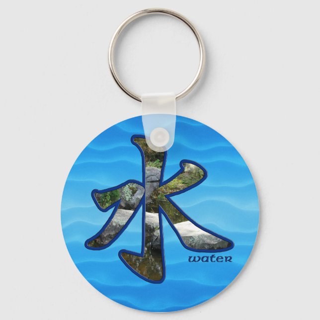 Llavero Kanji: Water - Keychain (Anverso)
