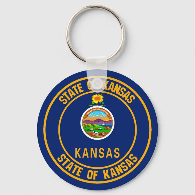 Llavero Kansas Round Emblem (Anverso)
