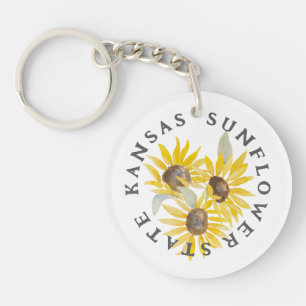 LLAVERO KANSAS SUNFLOWER STATE KEYCHAIN