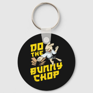 Llavero Karate Chop Action Bunny Pun Artes Marciales Niño