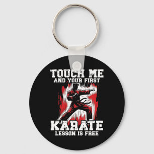 Llavero Karate Gracioso Para Los Hombres Judo Tócame First