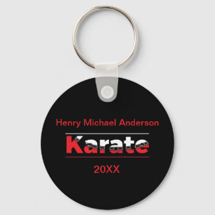 Llavero Karate Martial Arts Red