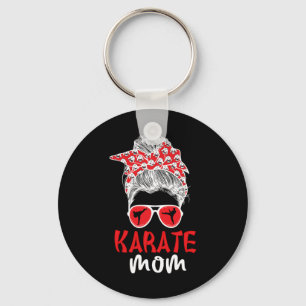 Llavero Karate Mom Messy Bun Karate Mama Karate Madre
