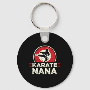 Llavero Karate Nana Retro Kick Silhouette