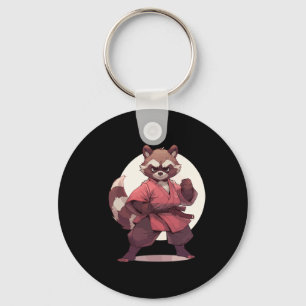 Llavero Karate Raccoon Anime Racoon Artes Marciales T Mart