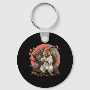 Llavero Karate Squirrel Sakura Taekwondo Kickboxing