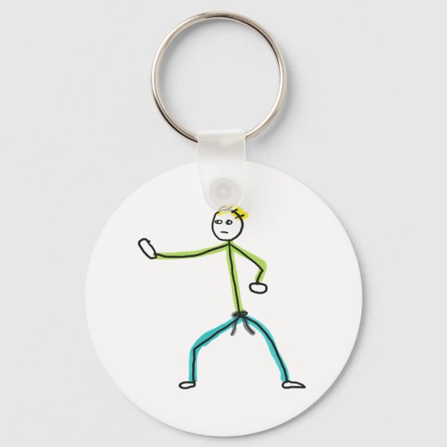 Llavero Karate Stickman (Anverso)
