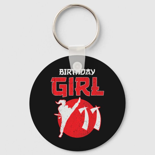 Llavero Karate Taekwondo: arte marcial de cumpleaños de 11 (Anverso)