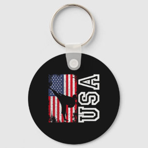 Llavero Karate Usa Bandera 4 De Julio Patriótico Americano