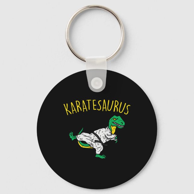 Llavero Karatesaurus Trex Karate Funny Dinosaur Martial Ar (Anverso)