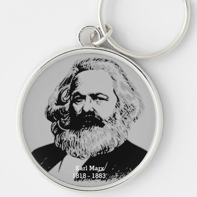 Llavero Karl Marx Porteclés rond premium (Frente)