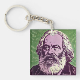 Llavero Karl Marx y Fredrich Engels el manifiesto Mug