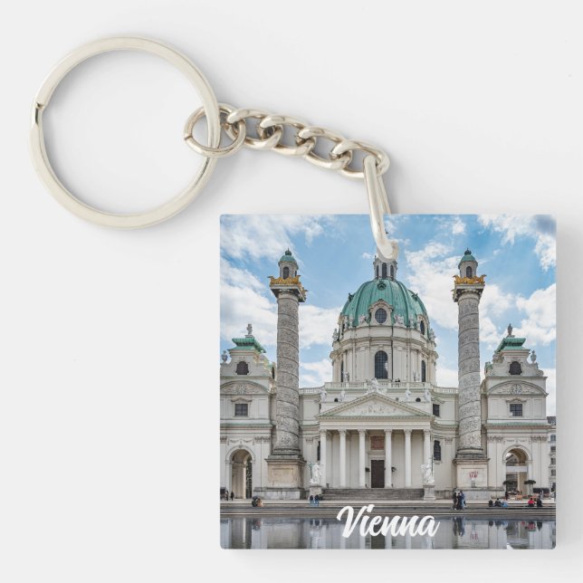 Llavero Karlfalche en Viena, Austria (Frente)