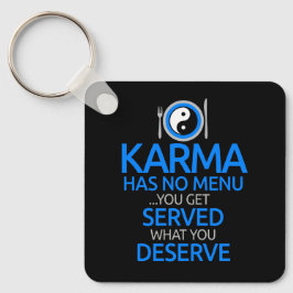 Llavero Karma No Tiene Menú... Yin Yang Graphic Classic