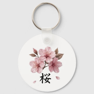Llavero Katana Sakura Estética Japonesa