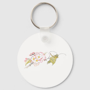 Llavero Katydid with Cherry Blossoms