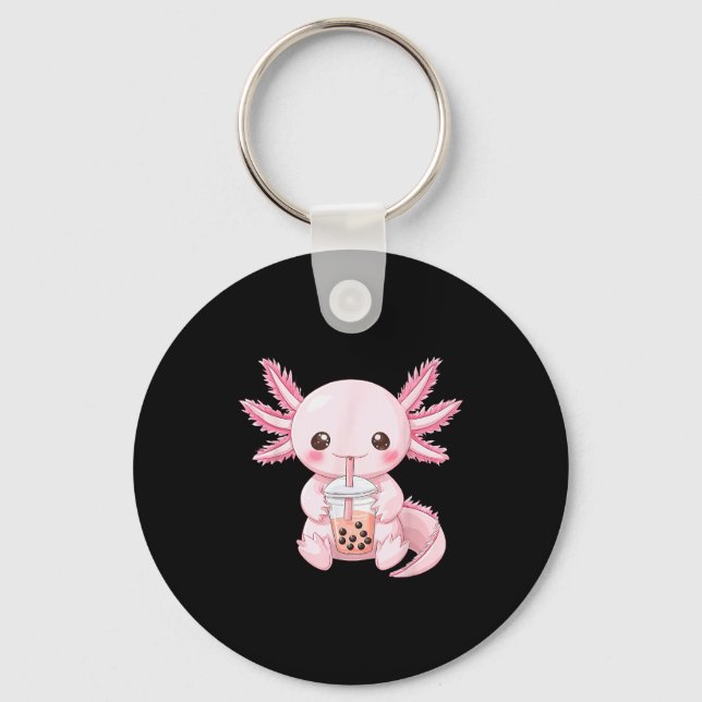 Llavero Kawaii Anime Ajolote Boba  (Anverso)