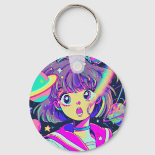 Llavero Kawaii Anime Chica Keychain