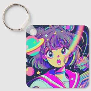 Llavero Kawaii Anime Chica Keychain