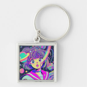 Llavero Kawaii Anime Chica Keychain