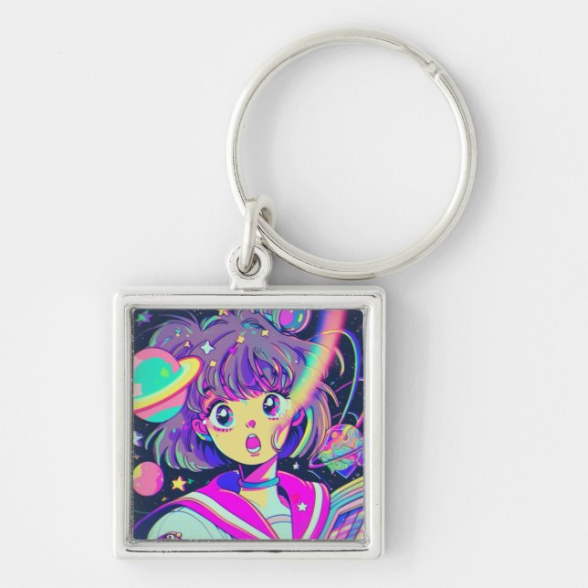 Llavero Kawaii Anime Chica Keychain (Frente)