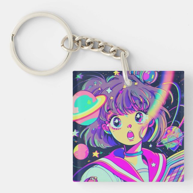 Llavero Kawaii Anime Chica Keychain (Frente)