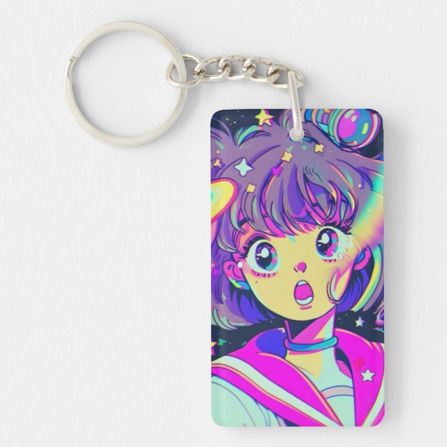 Llavero Kawaii Anime Chica Keychain (Frente)