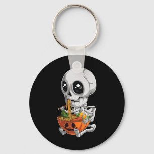 Llavero Kawaii Anime Skeleton Halloween Ramen Foo