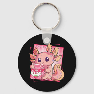 Llavero Kawaii Axolotl estilo japonés Anim de fresa