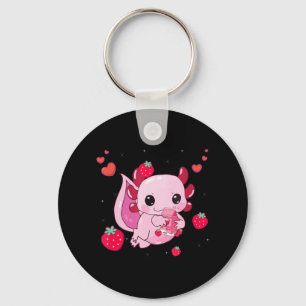 Llavero Kawaii Axolotl Fresa batir batir el regalo de Anim