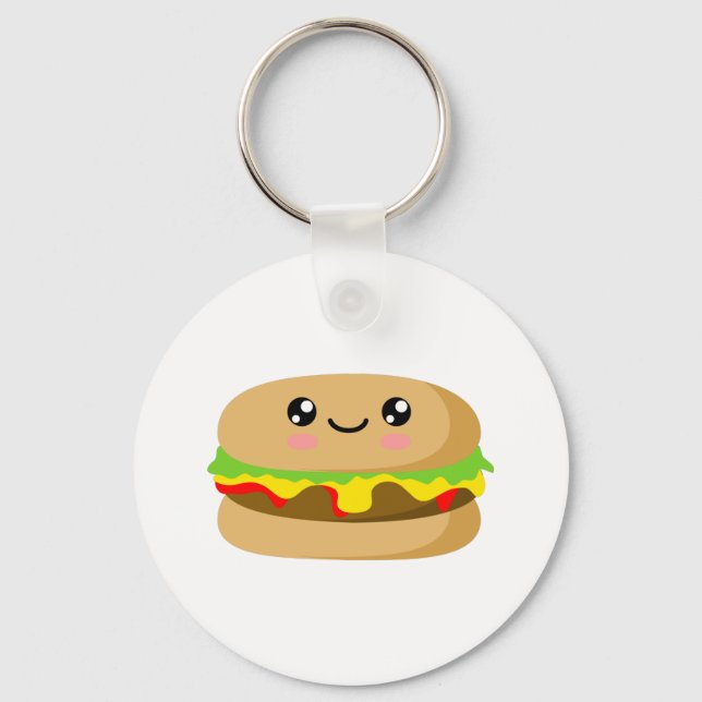 Llavero Kawaii Burger (Anverso)