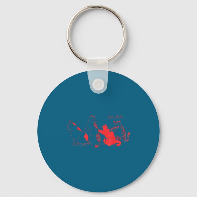 Llavero Kawaii Cats Japanese Streetwear Harajuku Aesthetic (Anverso)