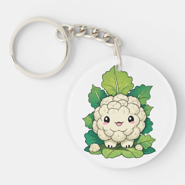 Llavero Kawaii Cauliflower (Frente)