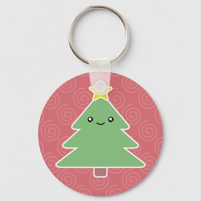 Llavero Kawaii Christmas Tree Keychain (Anverso)
