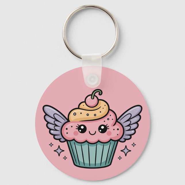 Llavero Kawaii Cupcake (Anverso)
