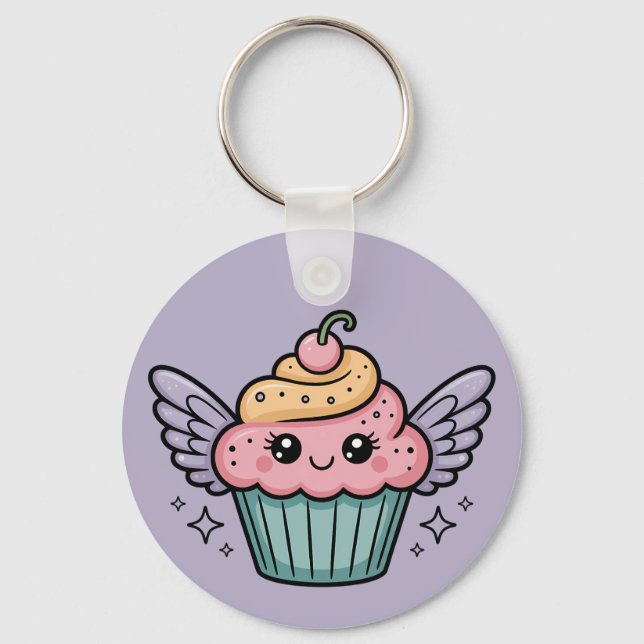 Llavero Kawaii Cupcake (Anverso)