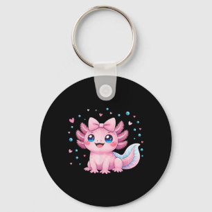 Llavero Kawaii Cute Axolotl Coquette Lazo Mujeres Niñas