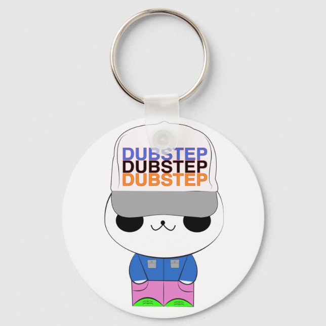 Llavero Kawaii dubstep panda keychain (Anverso)