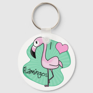 Llavero Kawaii Flamingo Keychain