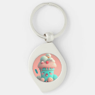 Llavero Kawaii helate keychain