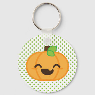 Llavero Kawaii Jack O Lantern Pumpkin Keychain