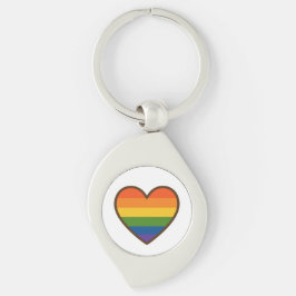 Llavero Kawaii LGBTQ+ Corazón del Orgullo