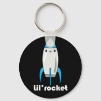 Kawaii Lil’ Rocket Keychain