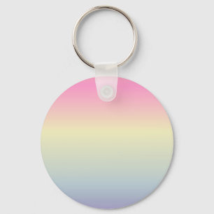 Llavero kawaii lindo unicornio color arcoiris rosa pastel