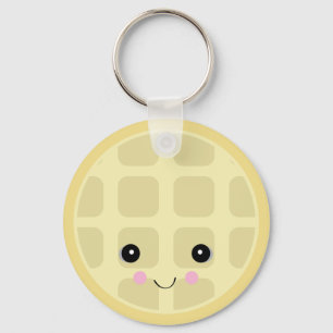 Llavero kawaii lindo waffle