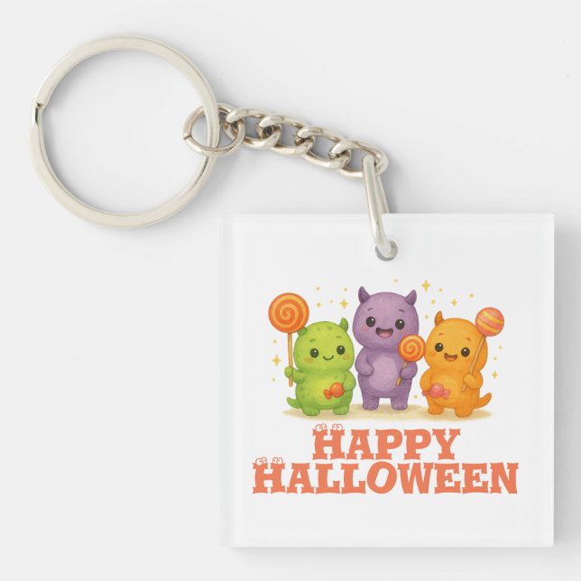 Llavero Kawaii Monsters & Lollipops Halloween (Frente)