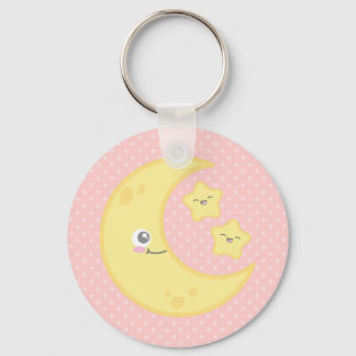 Llavero Kawaii Moon y Stars Keychain