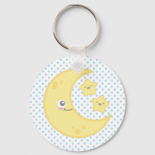 Llavero Kawaii Moon y Stars Keychain