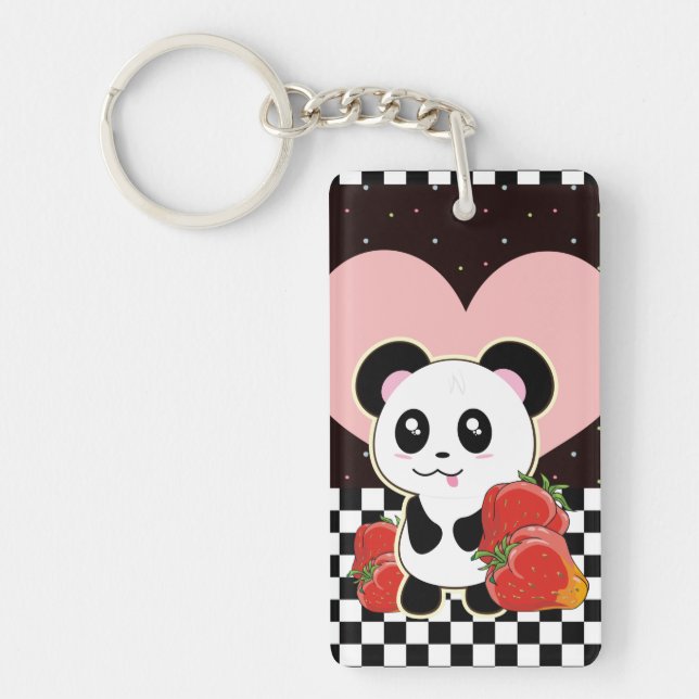 Llavero Kawaii Panda lindo (Frente)