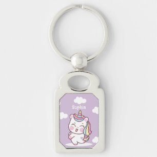 Llavero Kawaii Personalizado Y Whimsical Unicorn